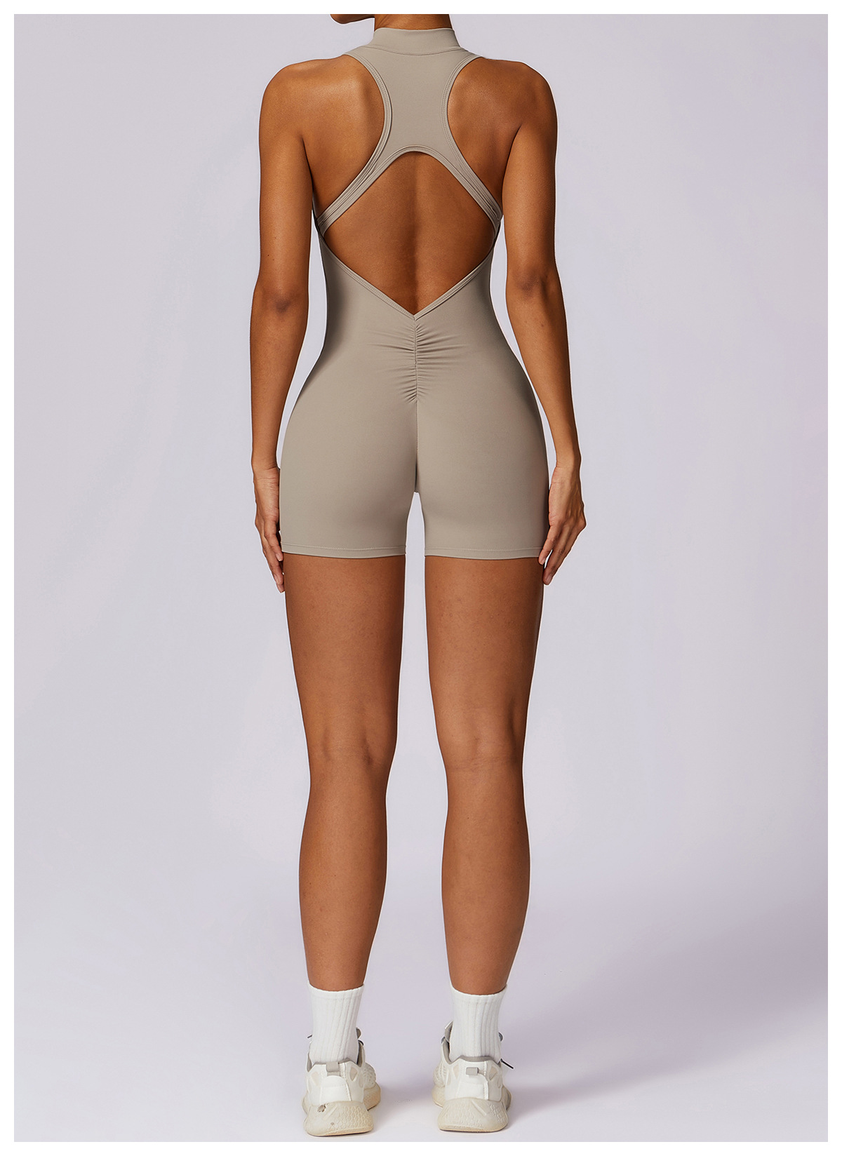 Fitness Yoga Jumpsuit With Zipper Summer Backless Shorts Jumpsuit Bodysuit For Women Clothing 79 Fitness Yoga Jumpsuit With Zipper Summer Backless Shorts Jumpsuit Bodysuit For Women Clothing