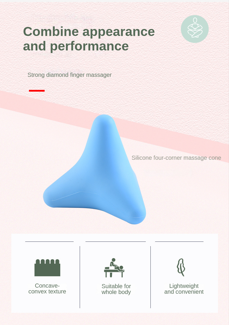 Silicon Massage Cone Triangular Relax Apparatus Ball Psoas Muscle Release Thoracic Spine Back Neck Scapula Foot Yoga Apparatus 24 Silicon Massage Cone Triangular Relax Apparatus Ball Psoas Muscle Release Thoracic Spine Back Neck Scapula Foot Yoga Apparatus