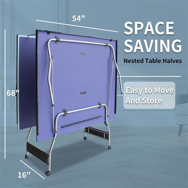 8-foot Medium-sized Table Tennis Table Foldable Portable Set 8 8-foot Medium-sized Table Tennis Table Foldable Portable Set