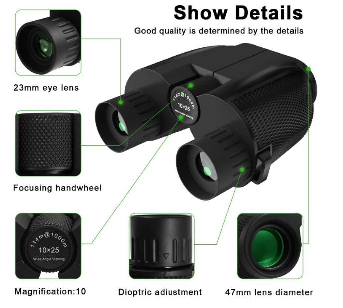 Outdoor binoculars 10x25 small Paul High-definition mini portable low-light night vision 11 Outdoor binoculars 10x25 small Paul High-definition mini portable low-light night vision