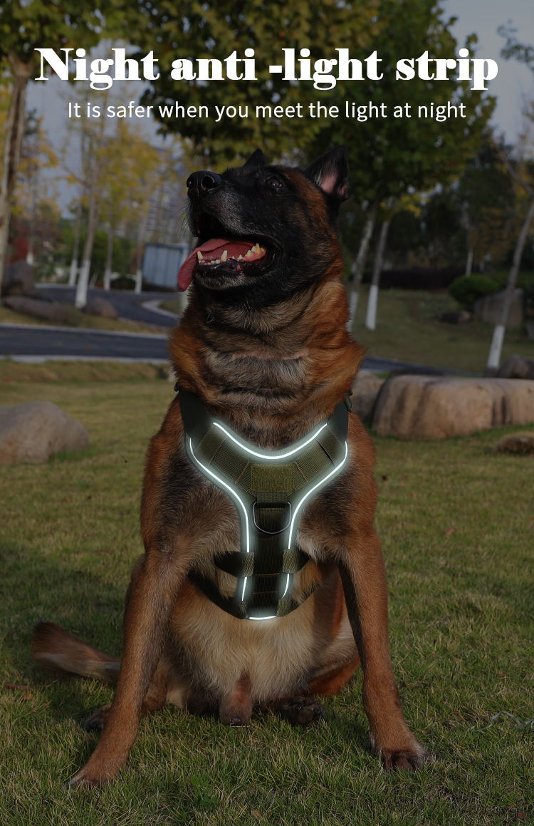Dog Anti-breakaway And Anti-rush Reflective Breathable Chest Harness 18 Dog Anti-breakaway And Anti-rush Reflective Breathable Chest Harness