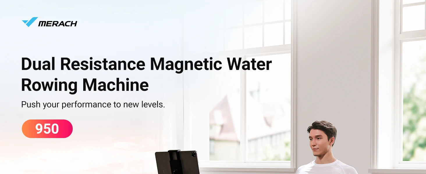 Foldable Wooden Water Rowing Machine – Electromagnetic Resistance with MERACH Go App & Lifetime Membership 2 Foldable Wooden Water Rowing Machine – Electromagnetic Resistance with MERACH Go App & Lifetime Membership
