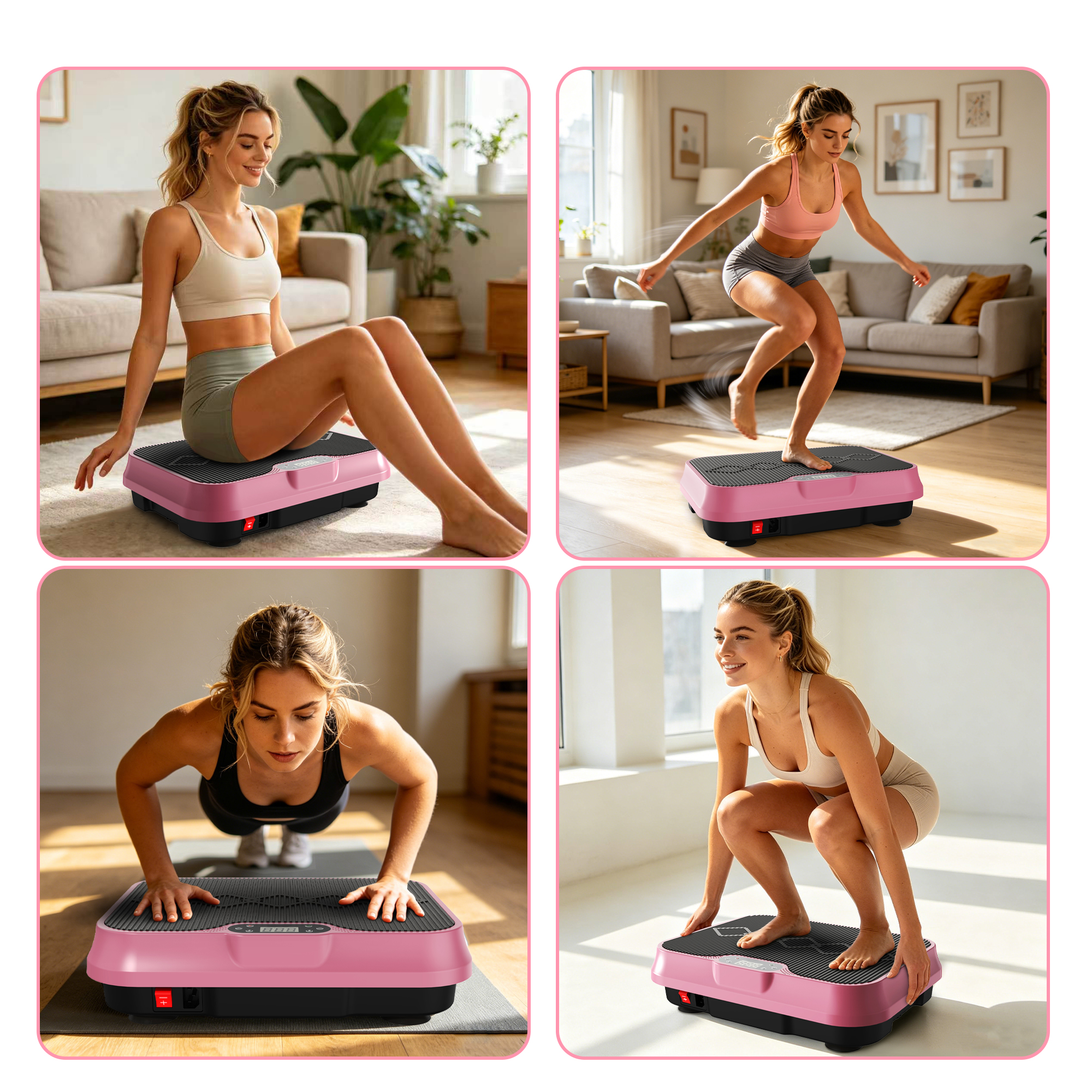 Vibration Plate Exercise Machine – Whole-Body Workout Platform with Resistance Bands 46 Vibration Plate Exercise Machine – Whole-Body Workout Platform with Resistance Bands