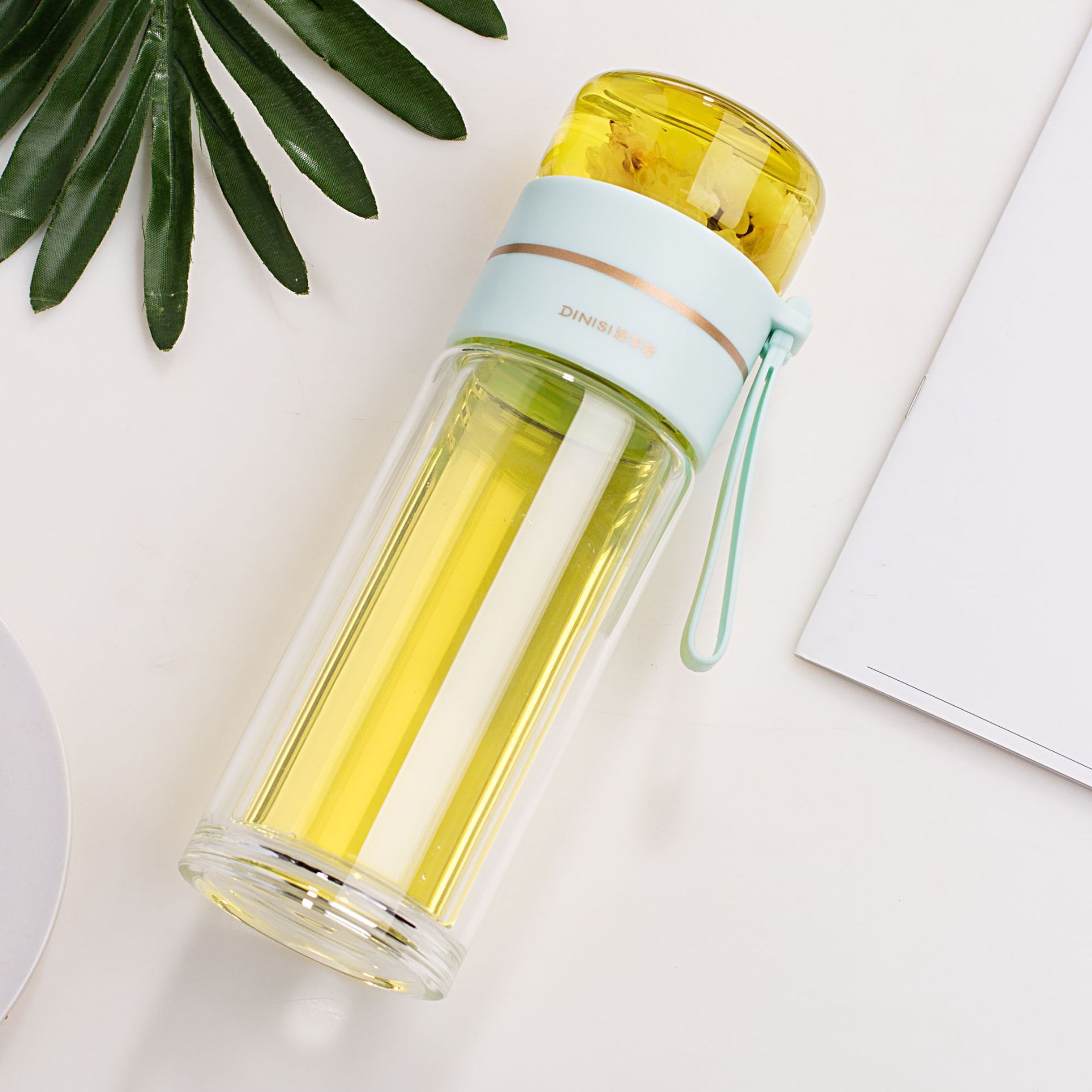 Fitness Eddy Double-Wall Glass Tea Infuser Bottle - Leakproof & Heat-Resistant 66 Fitness Eddy Double-Wall Glass Tea Infuser Bottle - Leakproof & Heat-Resistant