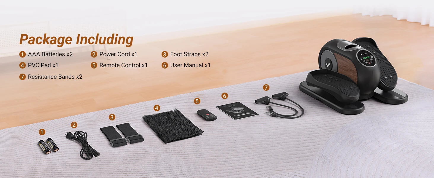 Under Desk Elliptical Machine – Quiet & Portable Seated Leg Exerciser with 12-Speed Adjustment 15 Under Desk Elliptical Machine – Quiet & Portable Seated Leg Exerciser with 12-Speed Adjustment