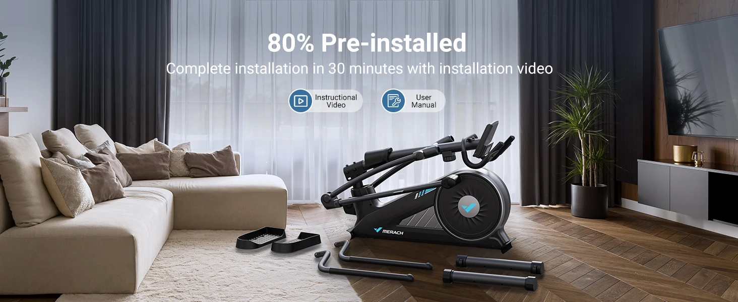 Hyper-Quiet Elliptical Machine – 16 Levels Resistance with App for Home 71 Hyper-Quiet Elliptical Machine – 16 Levels Resistance with App for Home