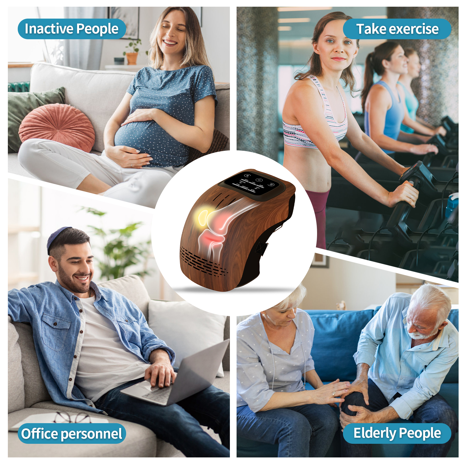 Rechargeable Pain Relief Home Use Electric Intelligent Knee Massager 75 Rechargeable Pain Relief Home Use Electric Intelligent Knee Massager