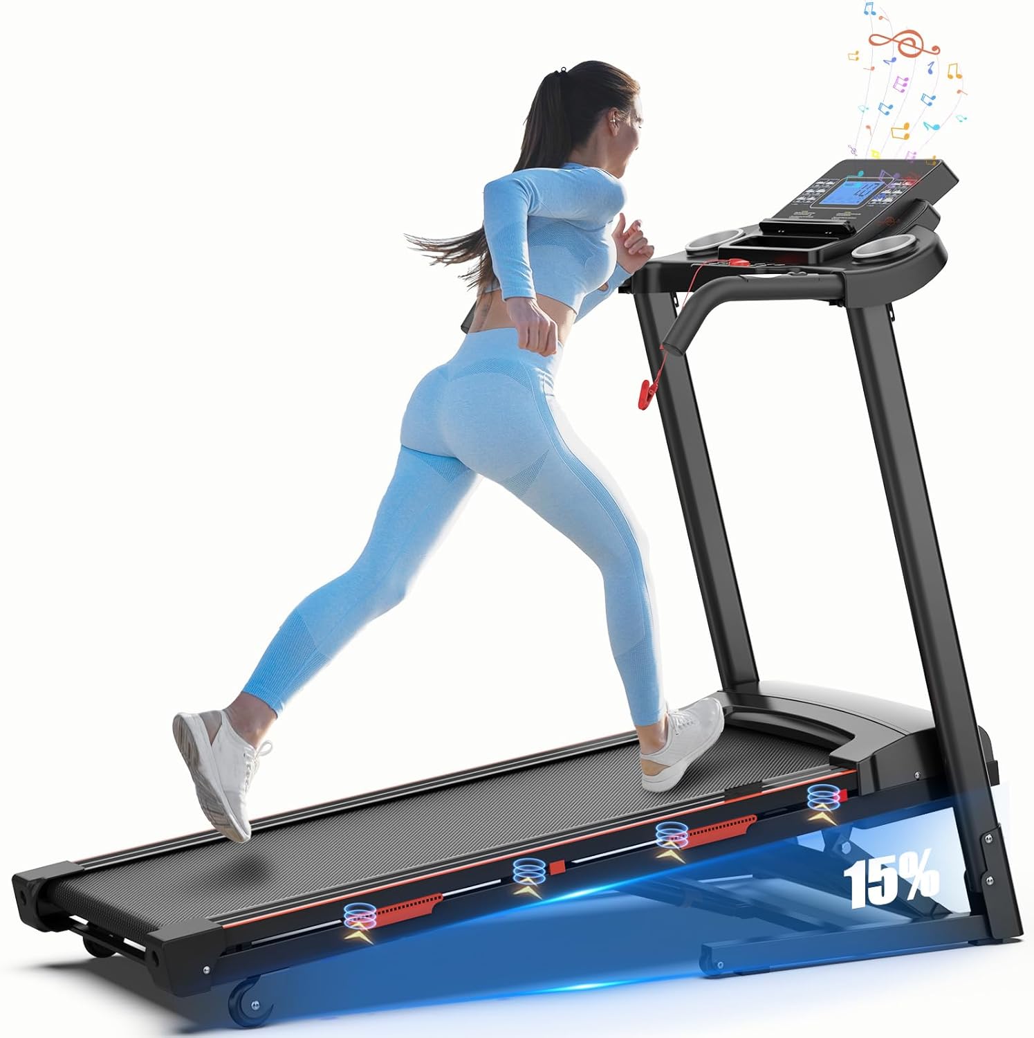 Home Automatic Tilt Treadmill Foldable 400 Lbs Approx. 181.4 Kg Capacity 3.25 Horsepower 15 Home Automatic Tilt Treadmill Foldable 400 Lbs Approx. 181.4 Kg Capacity 3.25 Horsepower