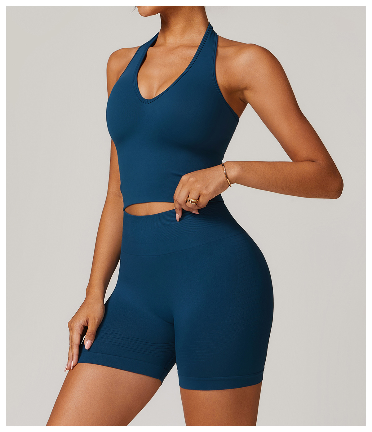 Women's Halter Cropped Top Beauty Back Yoga Bra Seamless Fitness Sports Vest 79 Women's Halter Cropped Top Beauty Back Yoga Bra Seamless Fitness Sports Vest