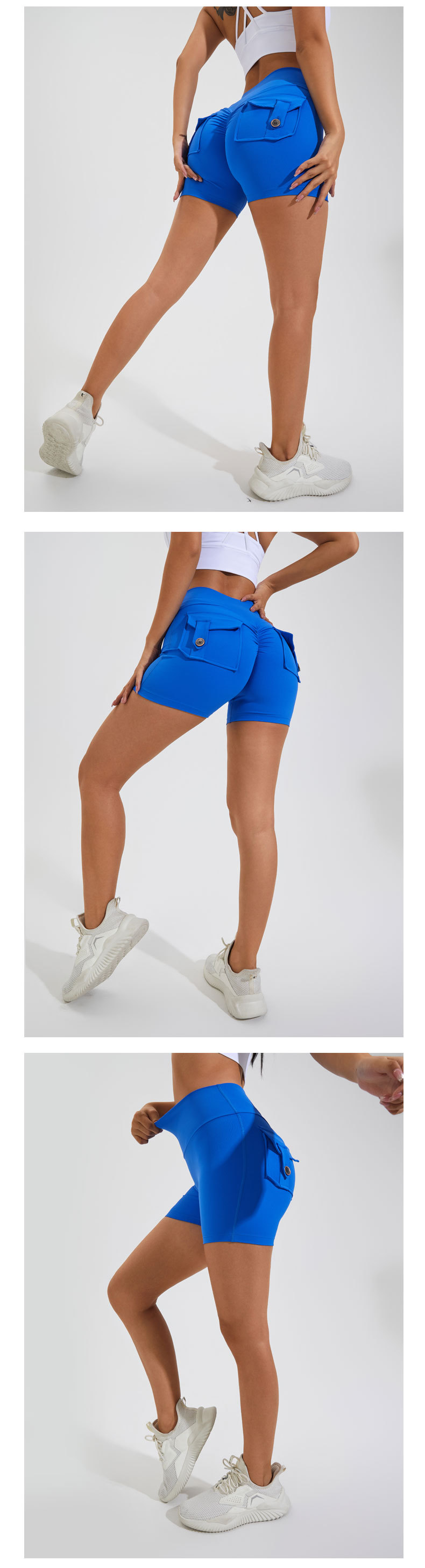 High Waist Hip Lifting Shorts With Pockets 24 High Waist Hip Lifting Shorts With Pockets