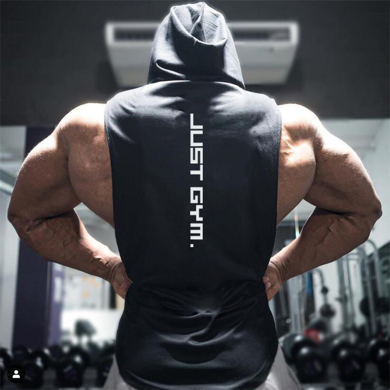 Fitness Vest Men Hooded Loose Clothes 12 Fitness Vest Men Hooded Loose Clothes