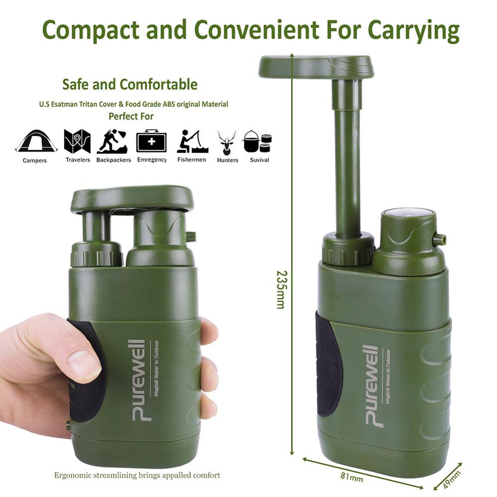 Multistage Outdoor Water Purifier for Emergency Camping Wilderness Survival 10 Multistage Outdoor Water Purifier for Emergency Camping Wilderness Survival