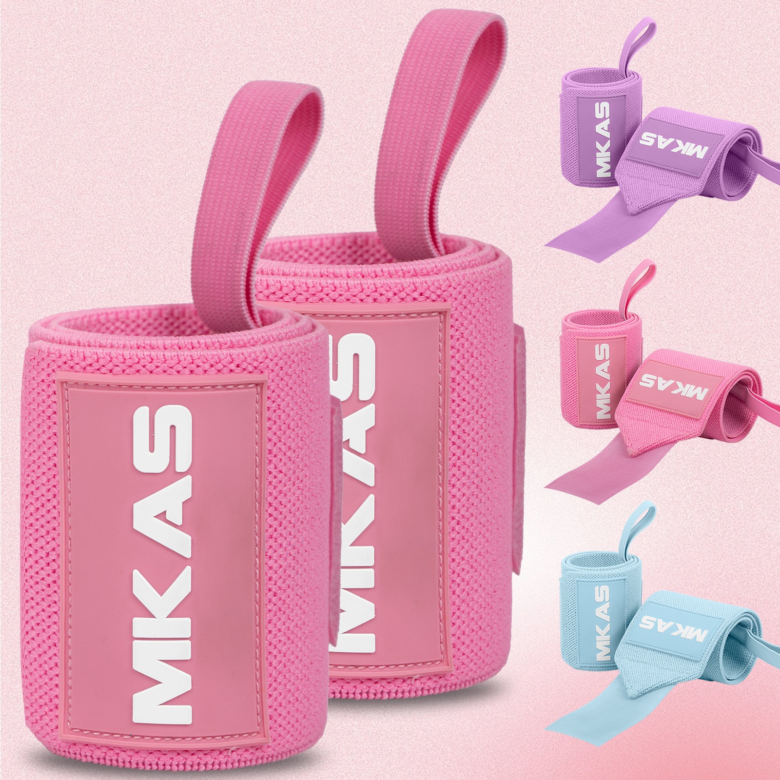 Power Lifting Bench Press Anti-sprain Professional Sports Pressure Booster Stripe Wrist Winding Elastic Bandage 30 Power Lifting Bench Press Anti-sprain Professional Sports Pressure Booster Stripe Wrist Winding Elastic Bandage