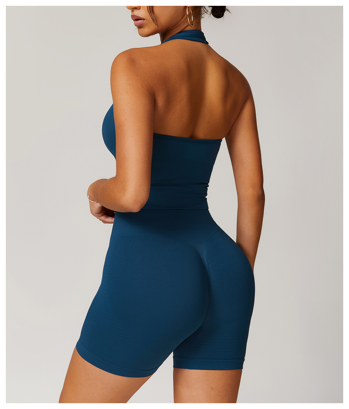Women's Halter Cropped Top Beauty Back Yoga Bra Seamless Fitness Sports Vest 78 Women's Halter Cropped Top Beauty Back Yoga Bra Seamless Fitness Sports Vest