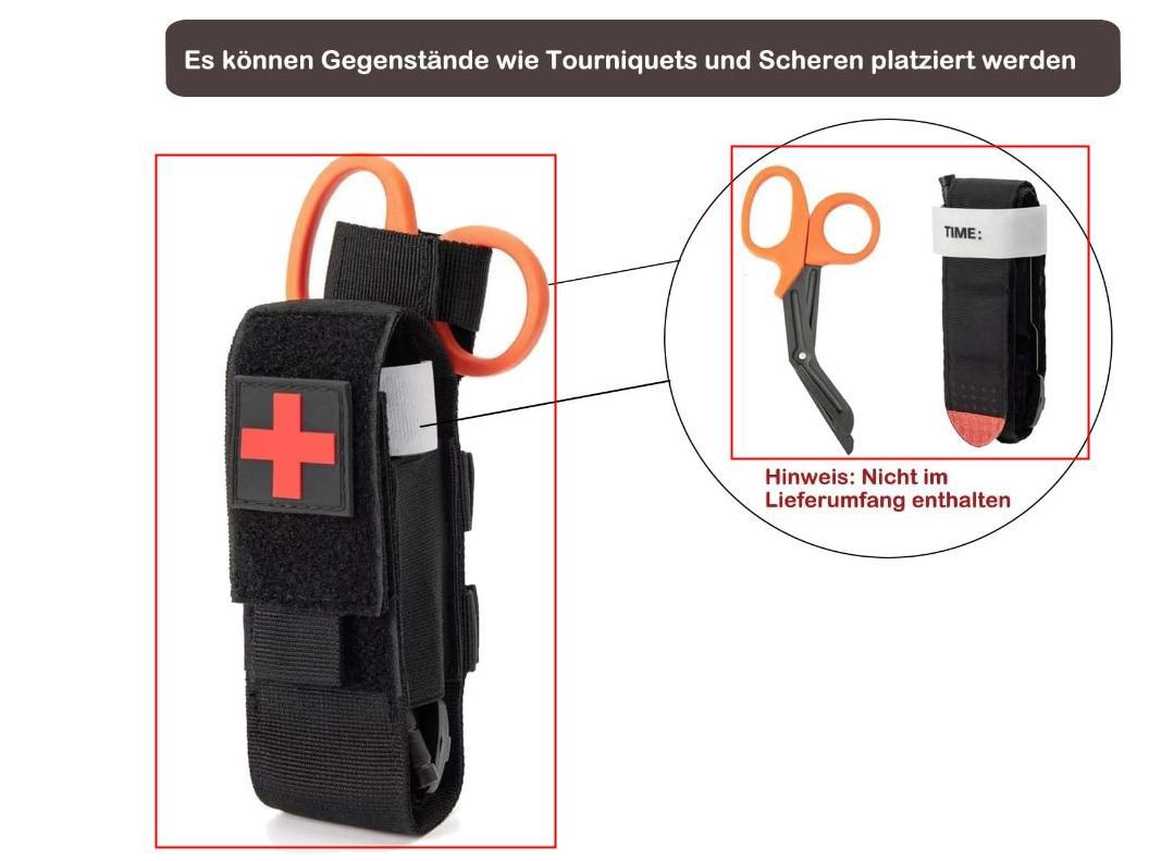 Tactical Edc Tourniquet Scissor Kit Outdoor Flashlight Storage Bag 12 Tactical Edc Tourniquet Scissor Kit Outdoor Flashlight Storage Bag