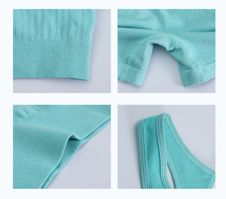 2pcs Sports Fitness Yoga Suit Breathable Hip-lifting Shorts And Hollow Out Back Bra Womens Clothing 17 2pcs Sports Fitness Yoga Suit Breathable Hip-lifting Shorts And Hollow Out Back Bra Womens Clothing