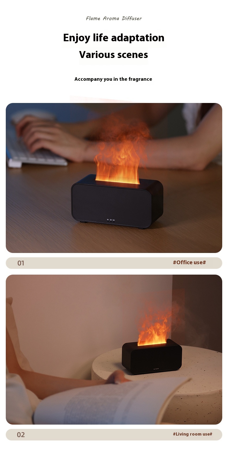 Timing Simulation Aroma Diffuser Usb Household Flame Humidifier Aromatherapy Machine Spray Air Flame Humidifier Diffuser 16 Timing Simulation Aroma Diffuser Usb Household Flame Humidifier Aromatherapy Machine Spray Air Flame Humidifier Diffuser