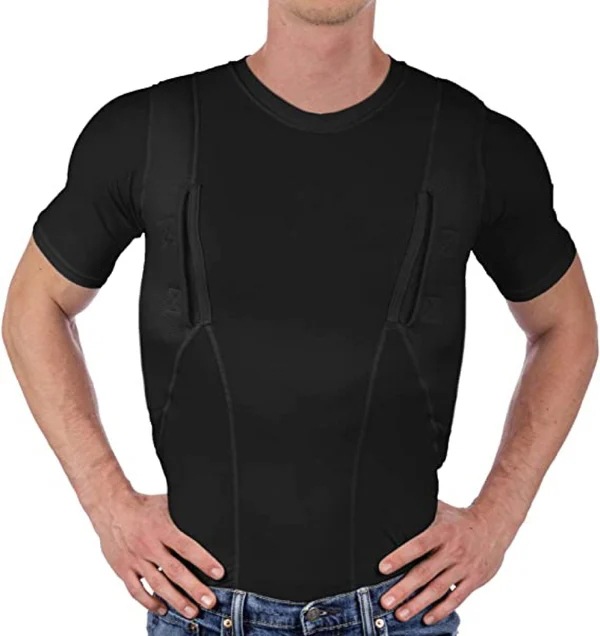 Unisex Hidden Holster Tactical High-elastic T-shirt 24 Unisex Hidden Holster Tactical High-elastic T-shirt