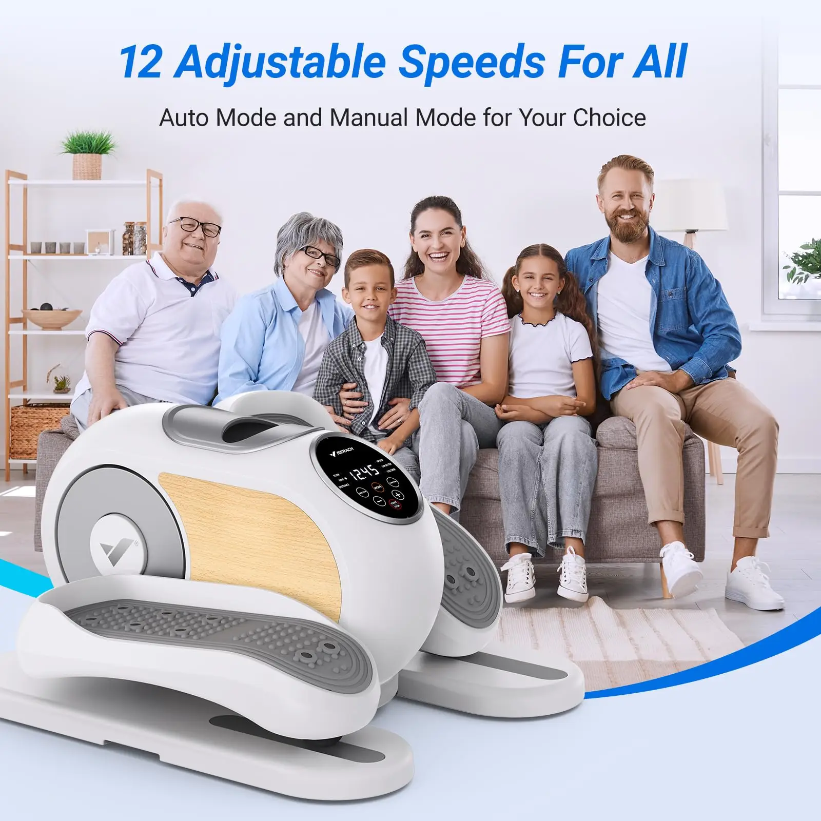 Under Desk Elliptical Machine – Quiet & Portable Seated Leg Exerciser with 12-Speed Adjustment 21 Under Desk Elliptical Machine – Quiet & Portable Seated Leg Exerciser with 12-Speed Adjustment