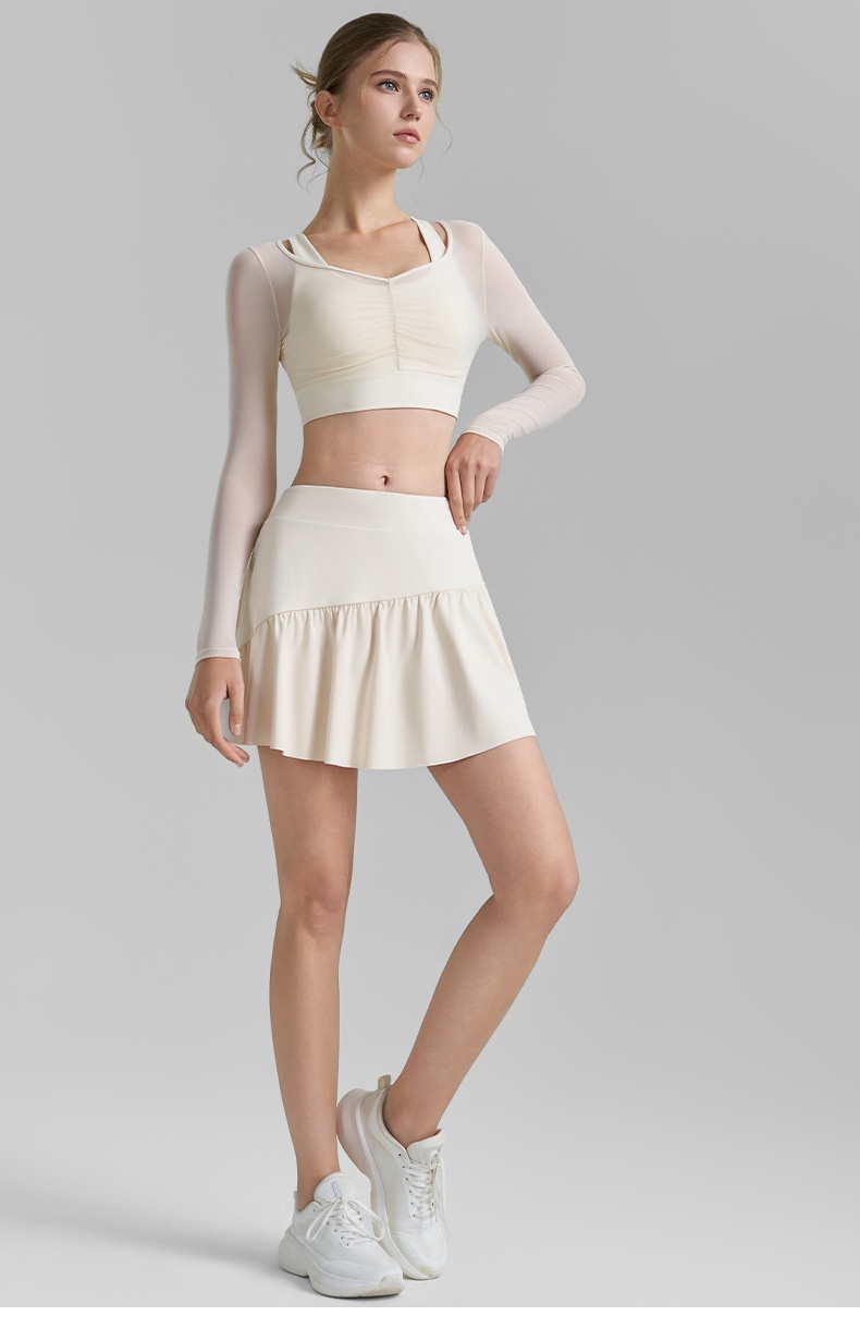 Pleated Fitness Yoga Skirts Sports Tennis Skirt 24 Pleated Fitness Yoga Skirts Sports Tennis Skirt