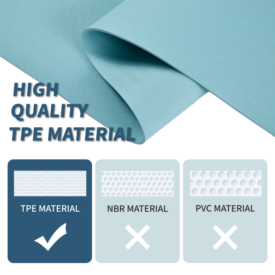 Professional TPE Yoga Mat - 72" Non-Slip Exercise Mat 42 Professional TPE Yoga Mat - 72" Non-Slip Exercise Mat