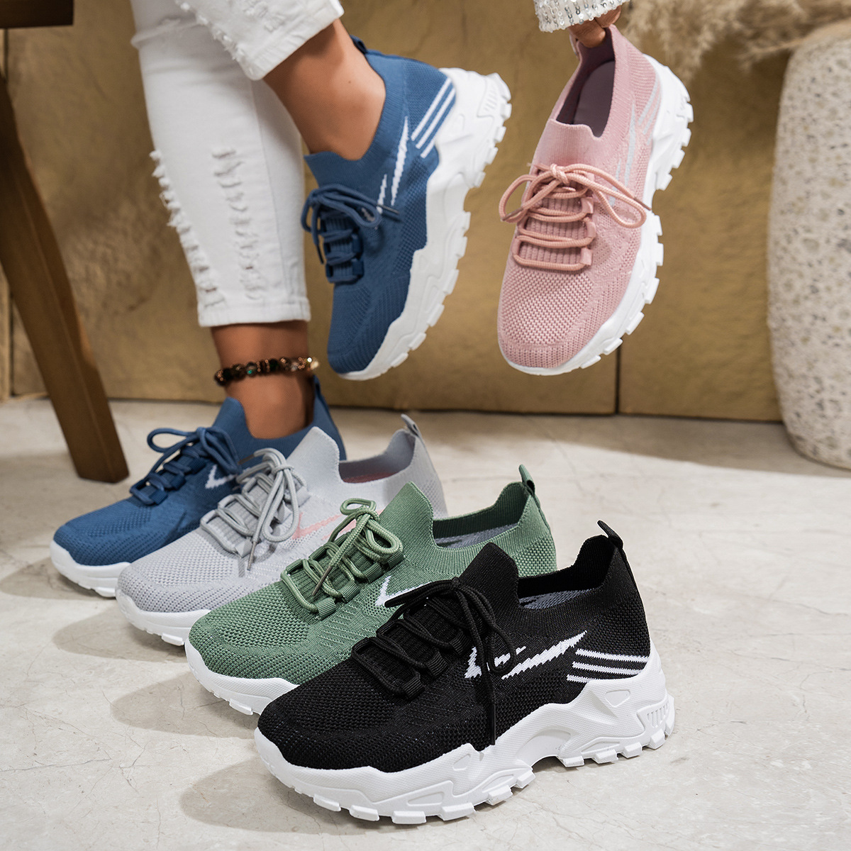 Women's Casual Stylish And Lightweight Soft Bottom Sports Shoes 10 Women's Casual Stylish And Lightweight Soft Bottom Sports Shoes