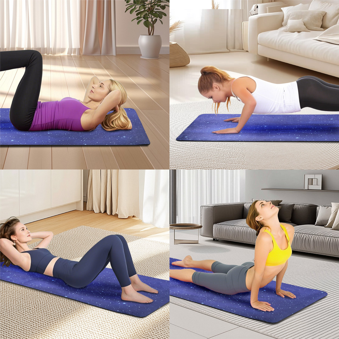 Yoga Mat, Exercise Yoga Mat Print With Non-Slip Design, Professional TPE Exericise Mat, 72 X 24 Multi-Purpose Workout Mat For Women, Pilates Fitness And Floor Exercises 40 Yoga Mat, Exercise Yoga Mat Print With Non-Slip Design, Professional TPE Exericise Mat, 72 X 24 Multi-Purpose Workout Mat For Women, Pilates Fitness And Floor Exercises