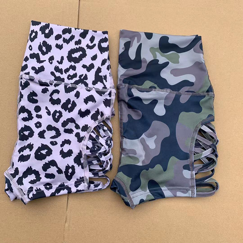 Camouflage Leopard Print Yoga Pants For Women High Waist Tight Shorts With Side Hollow Design Sexy Fitness Pole Dancing Sports Shorts 27 Camouflage Leopard Print Yoga Pants For Women High Waist Tight Shorts With Side Hollow Design Sexy Fitness Pole Dancing Sports Shorts