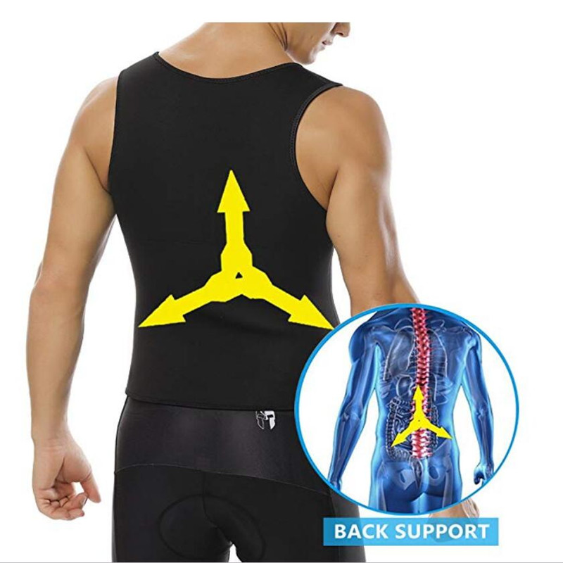 Fitness Corset Men's Shapewear Heat Trapping Shirt Sweat Body Shaper Vest Bodysuit 85 Fitness Corset Men's Shapewear Heat Trapping Shirt Sweat Body Shaper Vest Bodysuit