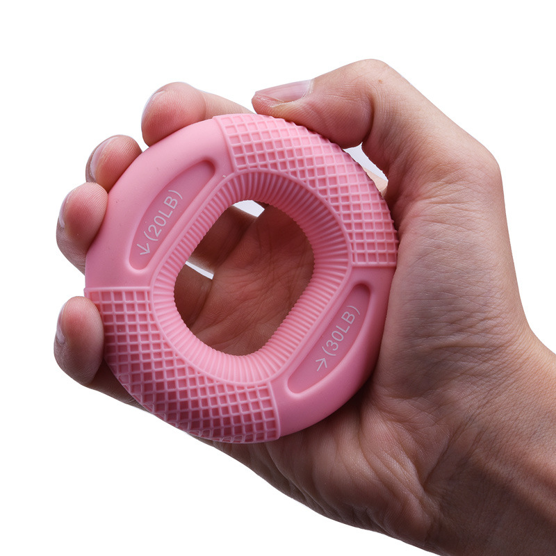 Silicone Adjustable Handle 20-80 Pounds Grip Ring Finger Forearm Trainer 20 Silicone Adjustable Handle 20-80 Pounds Grip Ring Finger Forearm Trainer