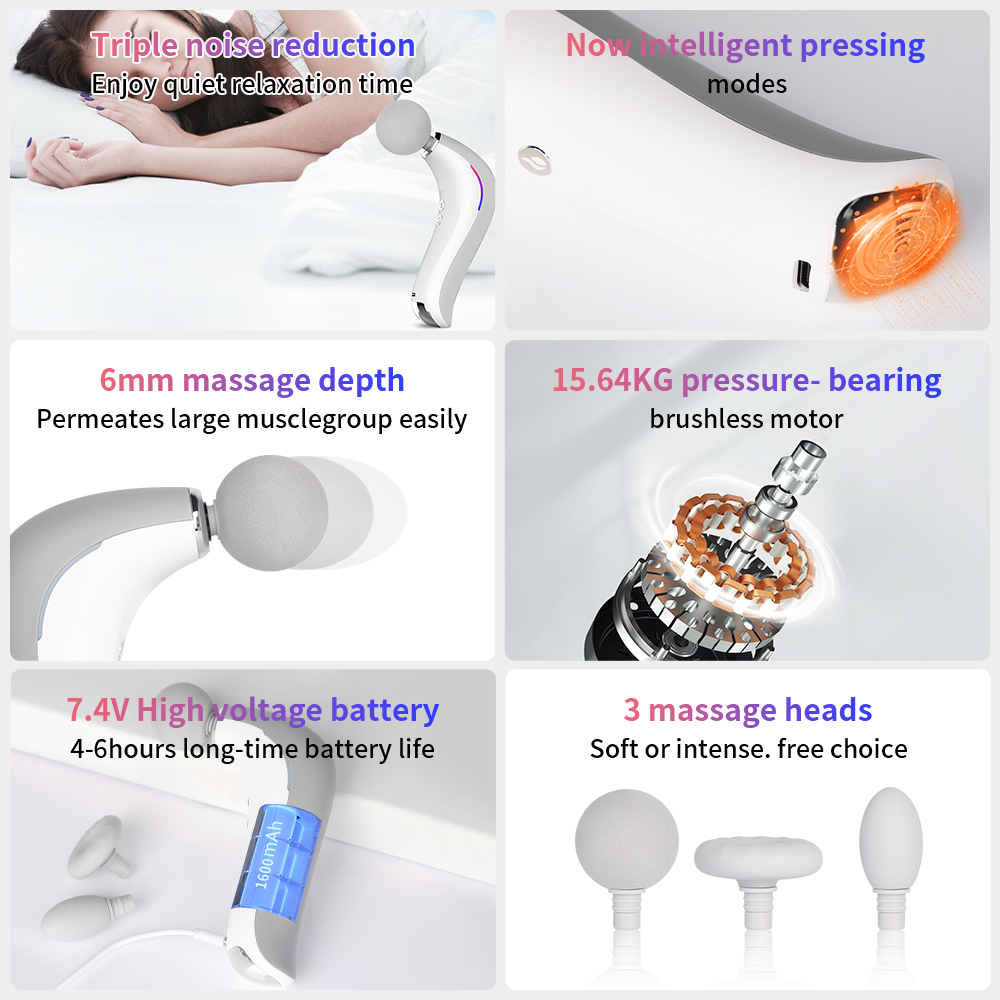 Electric Massage Gun Muscle Pistol Body Shoulder Neck Massager Mini Lcd Fascia Gun Deep Tissue Portable Face Fitness Gun Therapy 14 Electric Massage Gun Muscle Pistol Body Shoulder Neck Massager Mini Lcd Fascia Gun Deep Tissue Portable Face Fitness Gun Therapy