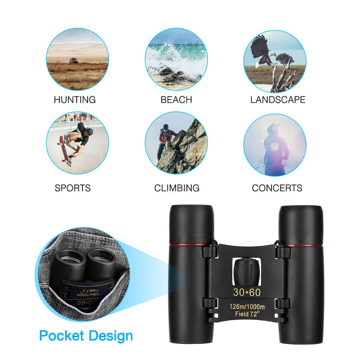 Binoculars 30x60 Zoom 42 Binoculars 30x60 Zoom