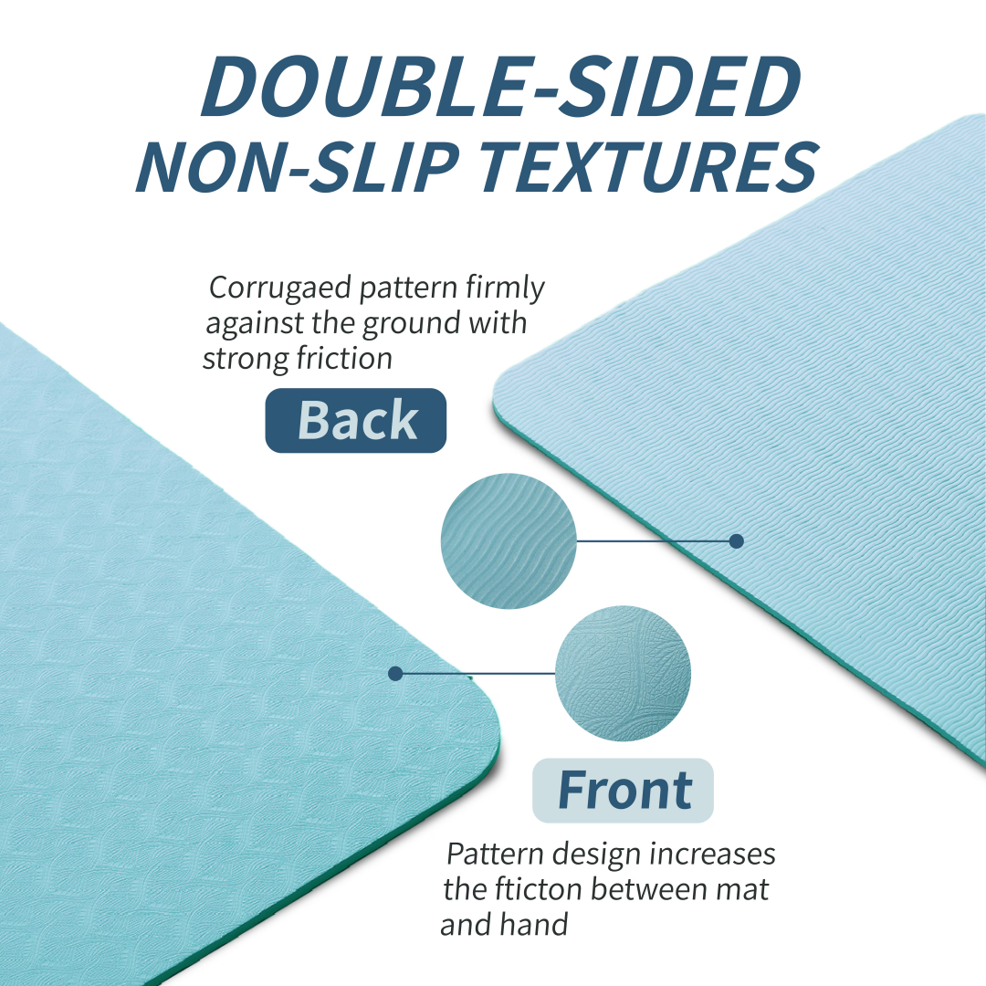 Professional TPE Yoga Mat - 72" Non-Slip Exercise Mat 40 Professional TPE Yoga Mat - 72" Non-Slip Exercise Mat