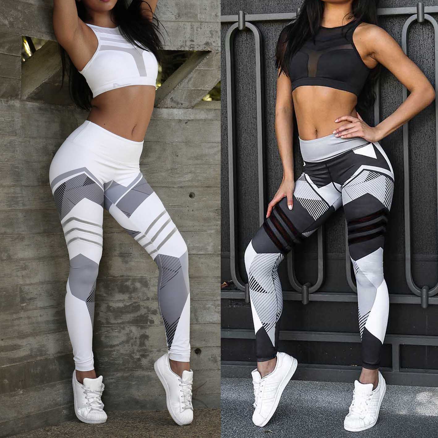 Printed Reflective Sport Yoga Pants For Women 25 Printed Reflective Sport Yoga Pants For Women