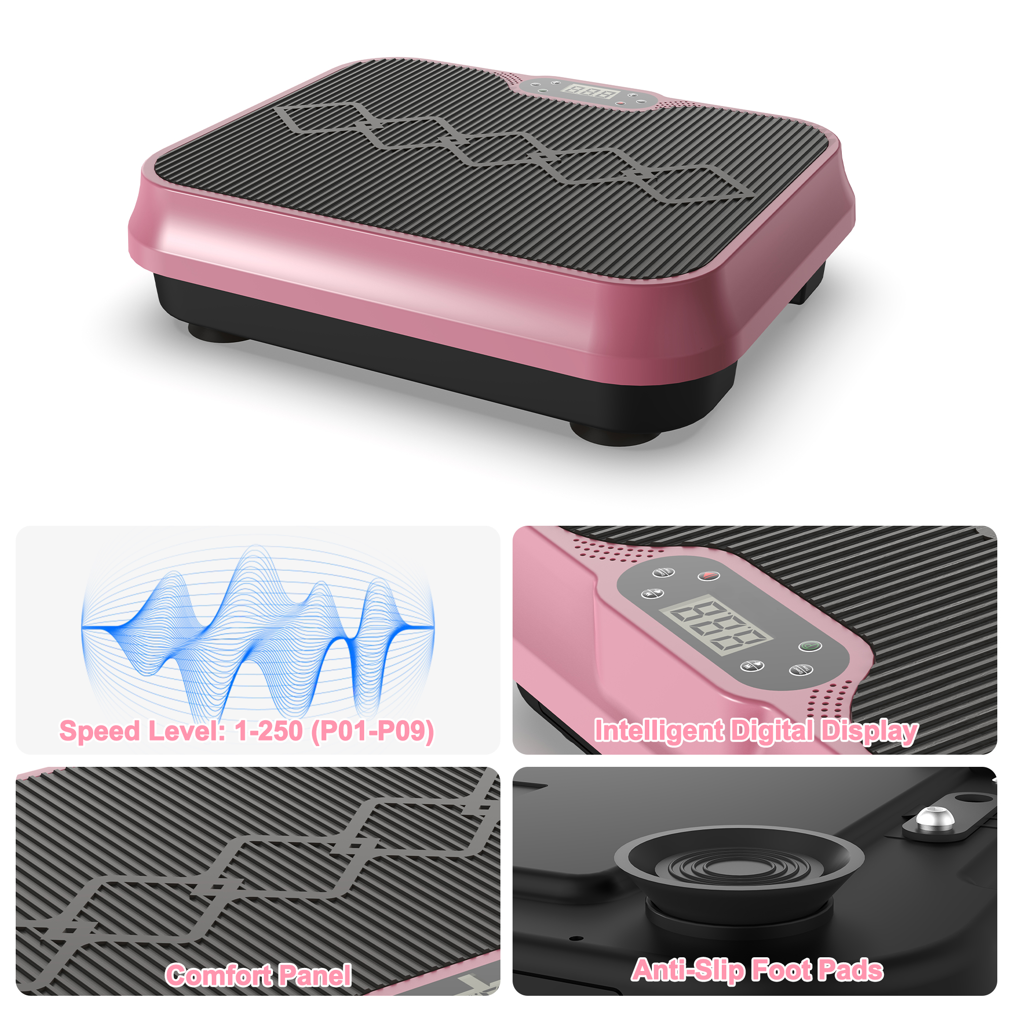Vibration Plate Exercise Machine – Whole-Body Workout Platform with Resistance Bands 47 Vibration Plate Exercise Machine – Whole-Body Workout Platform with Resistance Bands