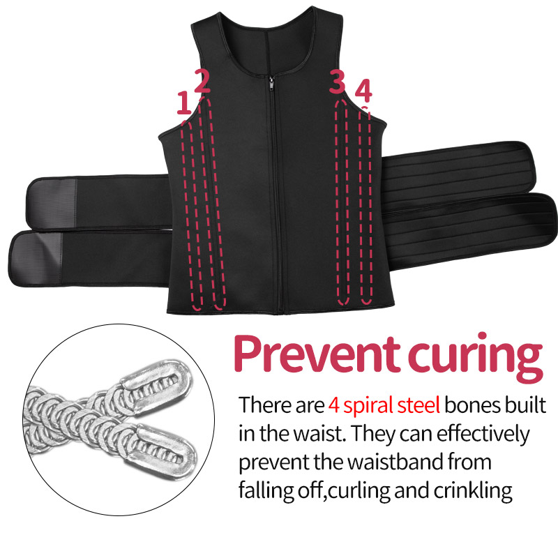 Fitness Men Shapewear Sauna Vest Waist Trainer Double Belt Sweat Shirt Corset Top Body Shaper 23 Fitness Men Shapewear Sauna Vest Waist Trainer Double Belt Sweat Shirt Corset Top Body Shaper