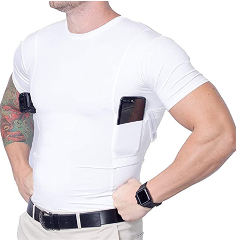 Concealed Carry Holster Shirt – Men’s Slim Fit Tactical Compression Vest 20 Concealed Carry Holster Shirt – Men’s Slim Fit Tactical Compression Vest