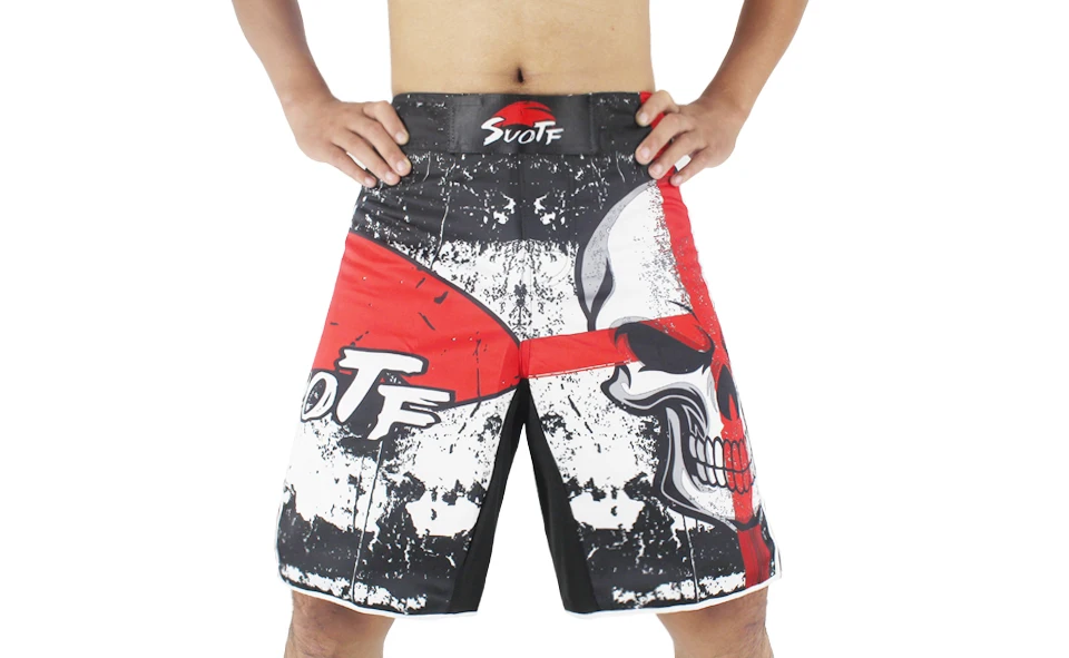 Black MMA Boxing Shorts – Skull Print Cotton Training Shorts for Kickboxing & Muay Thai 9 Black MMA Boxing Shorts – Skull Print Cotton Training Shorts for Kickboxing & Muay Thai