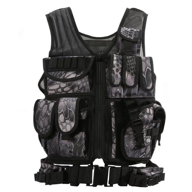 Tactical Vest Military Combat Army Armor Vests Molle Airsoft Plate Carrier Swat Vest Outdoor Hunting Fishing CS Training Vest 12 9