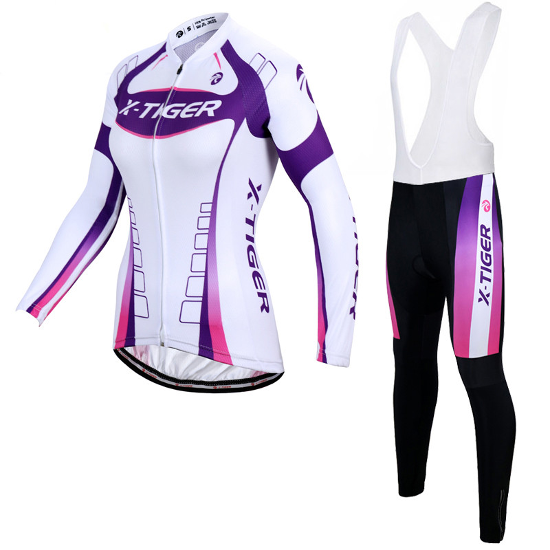 Spring and autumn women's long-sleeved cycling jersey suit 10 Spring and autumn women's long-sleeved cycling jersey suit
