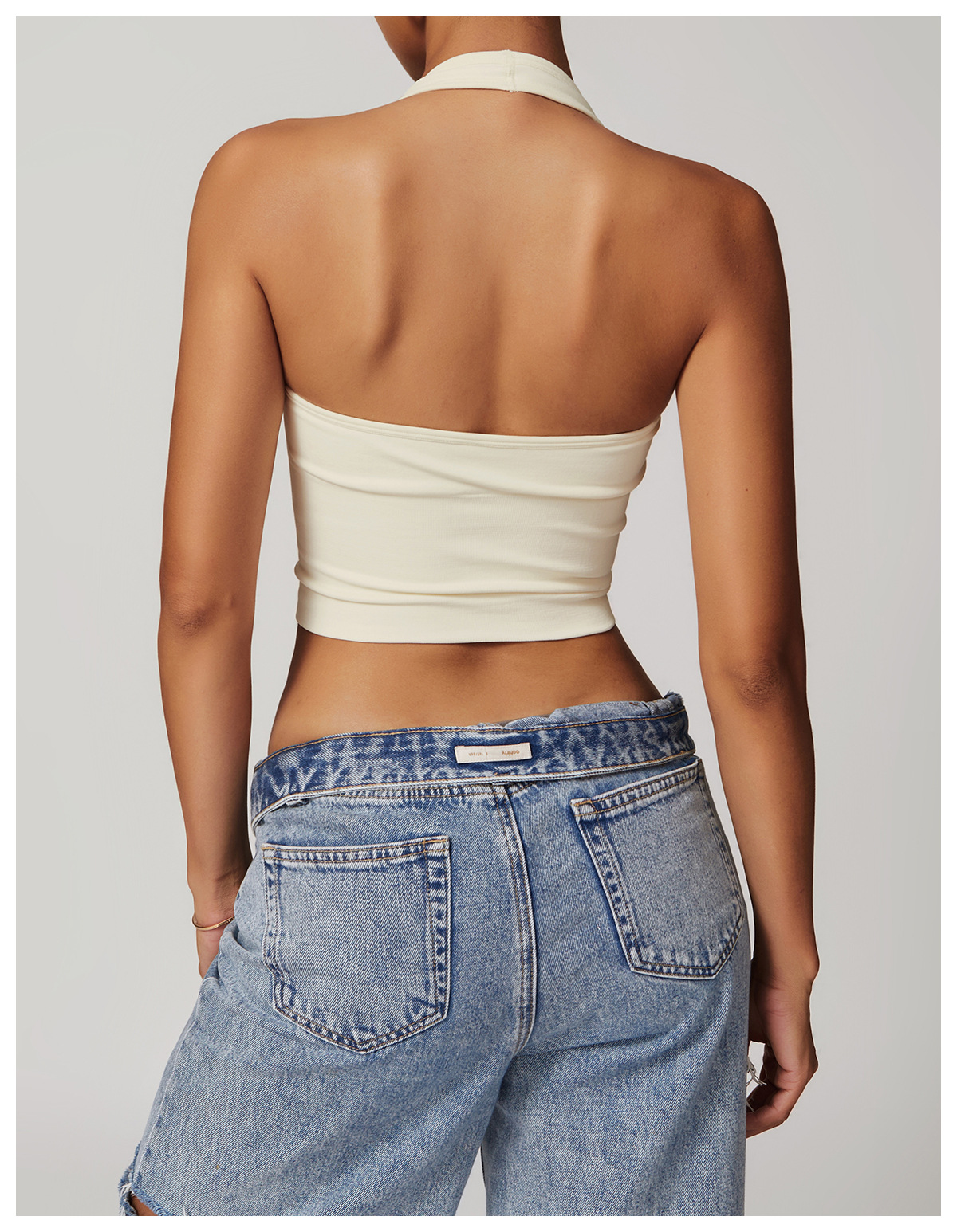 Women's Halter Cropped Top Beauty Back Yoga Bra Seamless Fitness Sports Vest 82 Women's Halter Cropped Top Beauty Back Yoga Bra Seamless Fitness Sports Vest