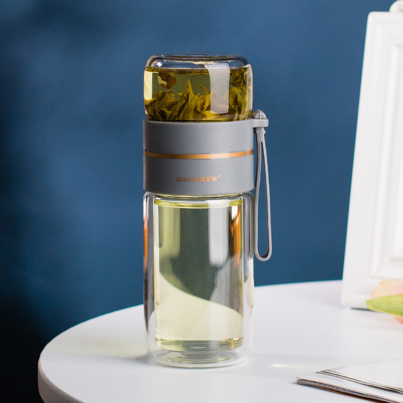 Fitness Eddy Double-Wall Glass Tea Infuser Bottle - Leakproof & Heat-Resistant 55 Fitness Eddy Double-Wall Glass Tea Infuser Bottle - Leakproof & Heat-Resistant