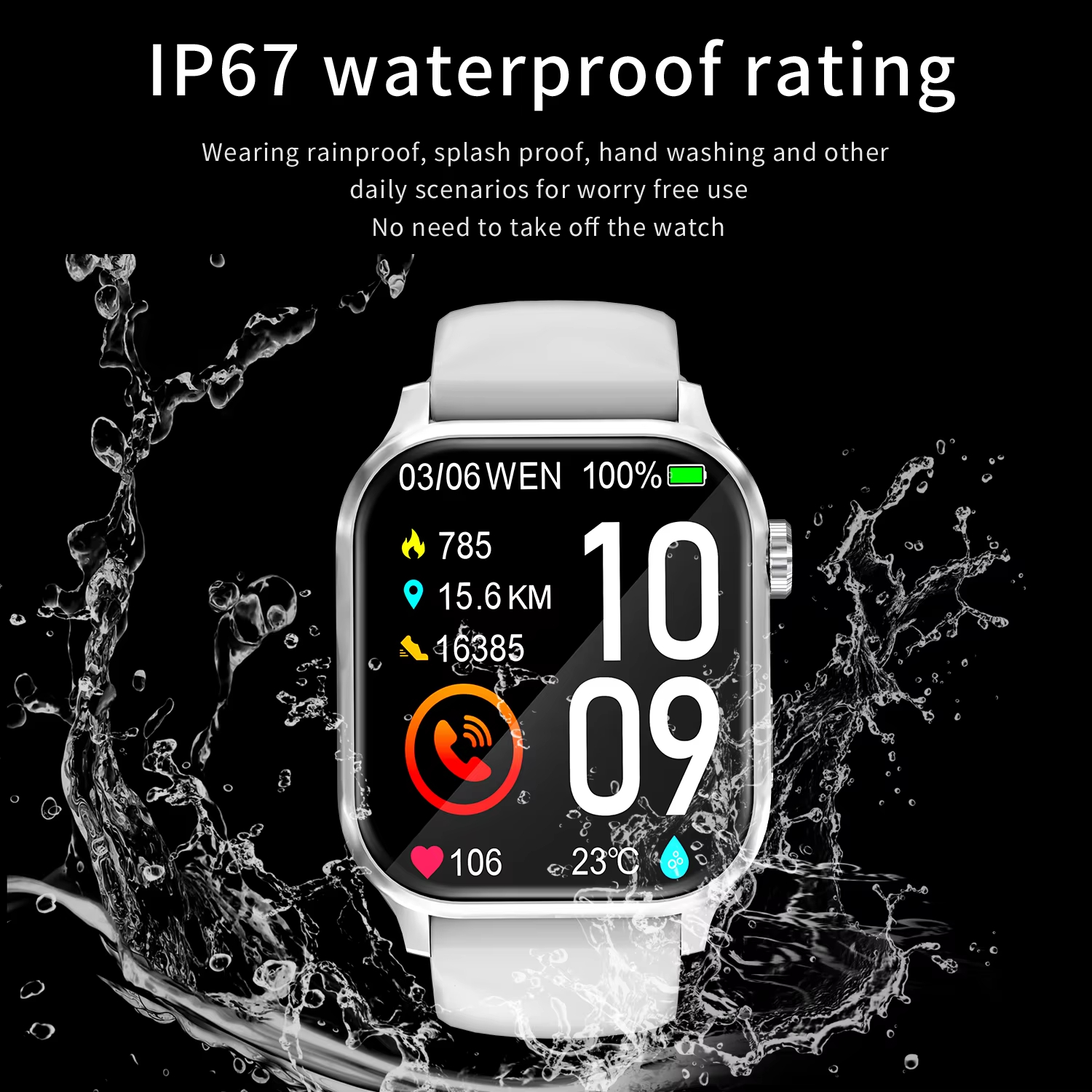 G93 New Smart Watch 1.85'' Square Screen Sports Waterproof BT Smartwatch 55 G93 New Smart Watch 1.85'' Square Screen Sports Waterproof BT Smartwatch