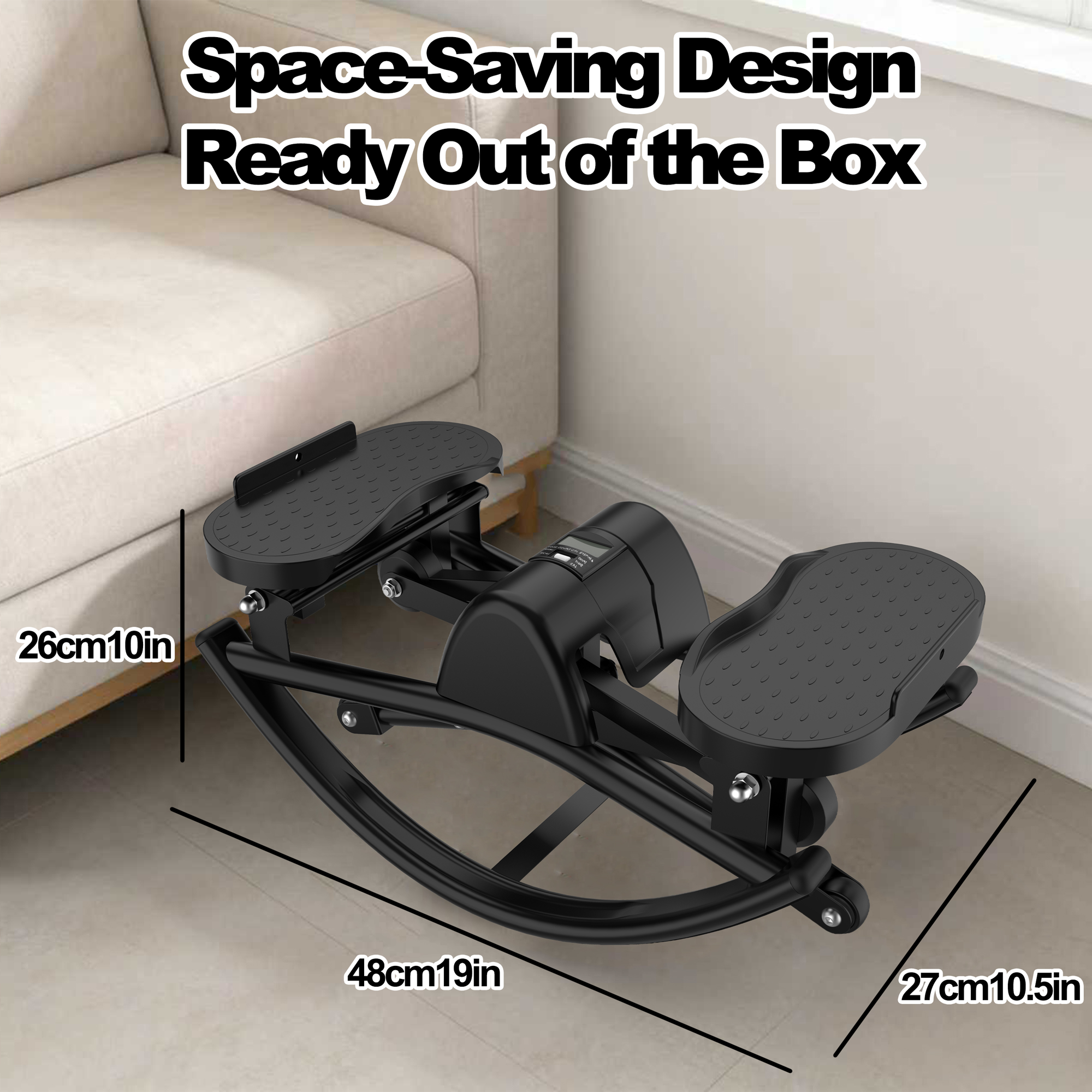 Lateral Stepper Exercise Machine – Stair Stepper with Resistance Bands & LCD Monitor 21 Lateral Stepper Exercise Machine – Stair Stepper with Resistance Bands & LCD Monitor