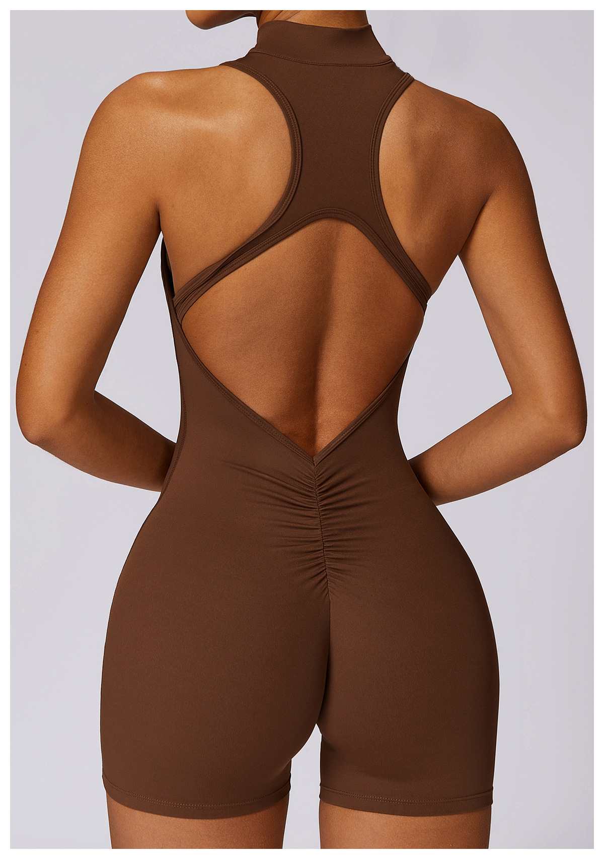 Fitness Yoga Jumpsuit With Zipper Summer Backless Shorts Jumpsuit Bodysuit For Women Clothing 86 Fitness Yoga Jumpsuit With Zipper Summer Backless Shorts Jumpsuit Bodysuit For Women Clothing