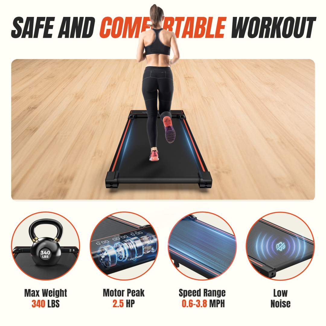 Walking Pad Treadmill - Compact & Portable Walking Pad, Quiet Operation, Adjustable Speed Settings 5 Walking Pad Treadmill - Compact & Portable Walking Pad, Quiet Operation, Adjustable Speed Settings