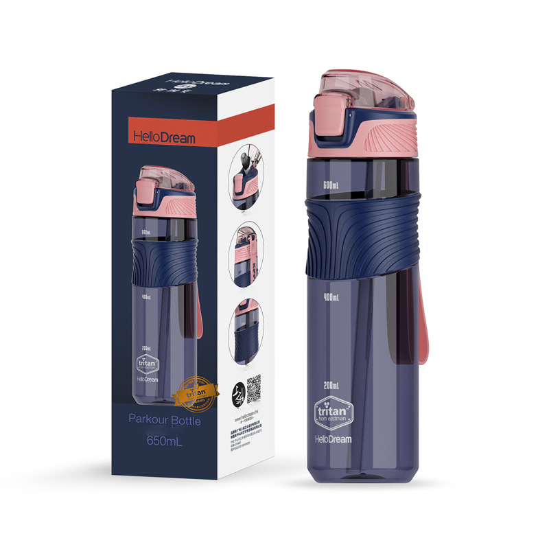 Aikesi New Tritan Plastic Large-capacity Plastic Cap Straw Sports Bottle Cool Running Space Cup 650ml 11 Aikesi New Tritan Plastic Large-capacity Plastic Cap Straw Sports Bottle Cool Running Space Cup 650ml