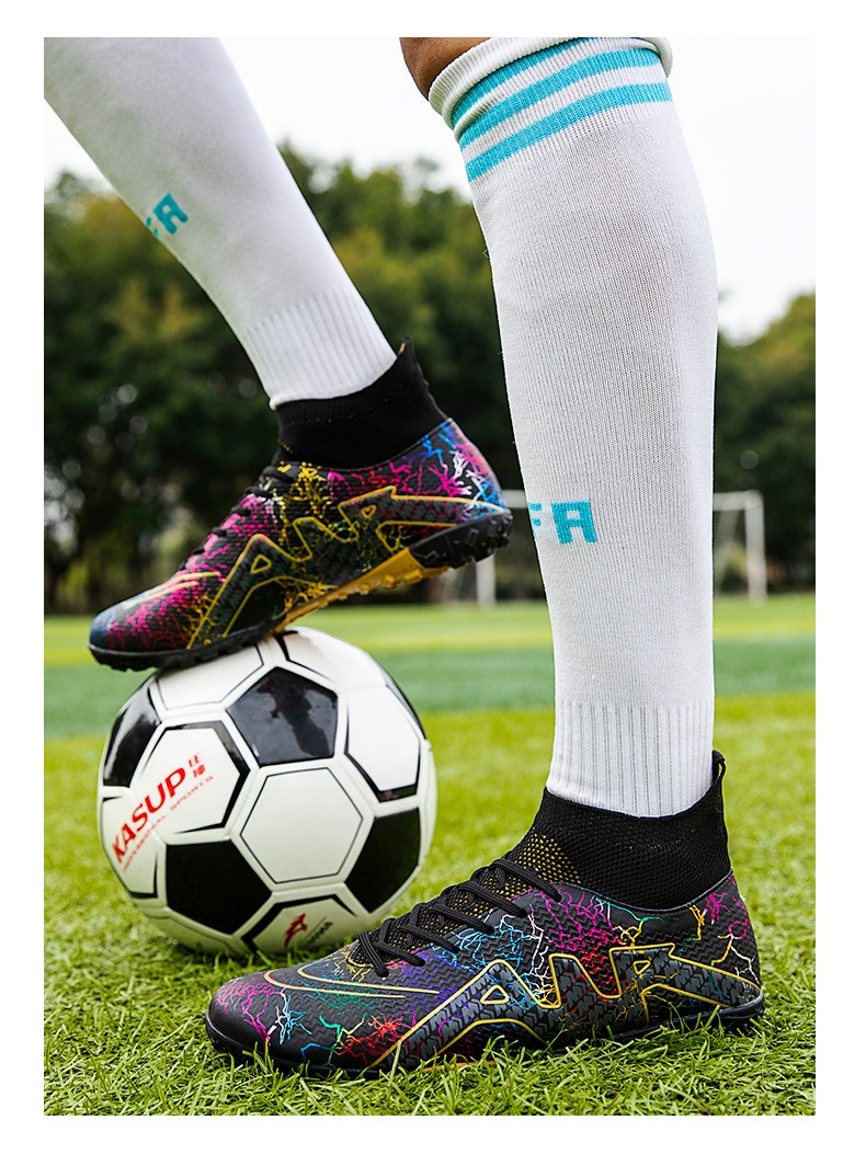 Fitness Eddy™ 6030 Elite High-Top Soccer Spikes – Professional Compression Football Boots 41 Fitness Eddy™ 6030 Elite High-Top Soccer Spikes – Professional Compression Football Boots