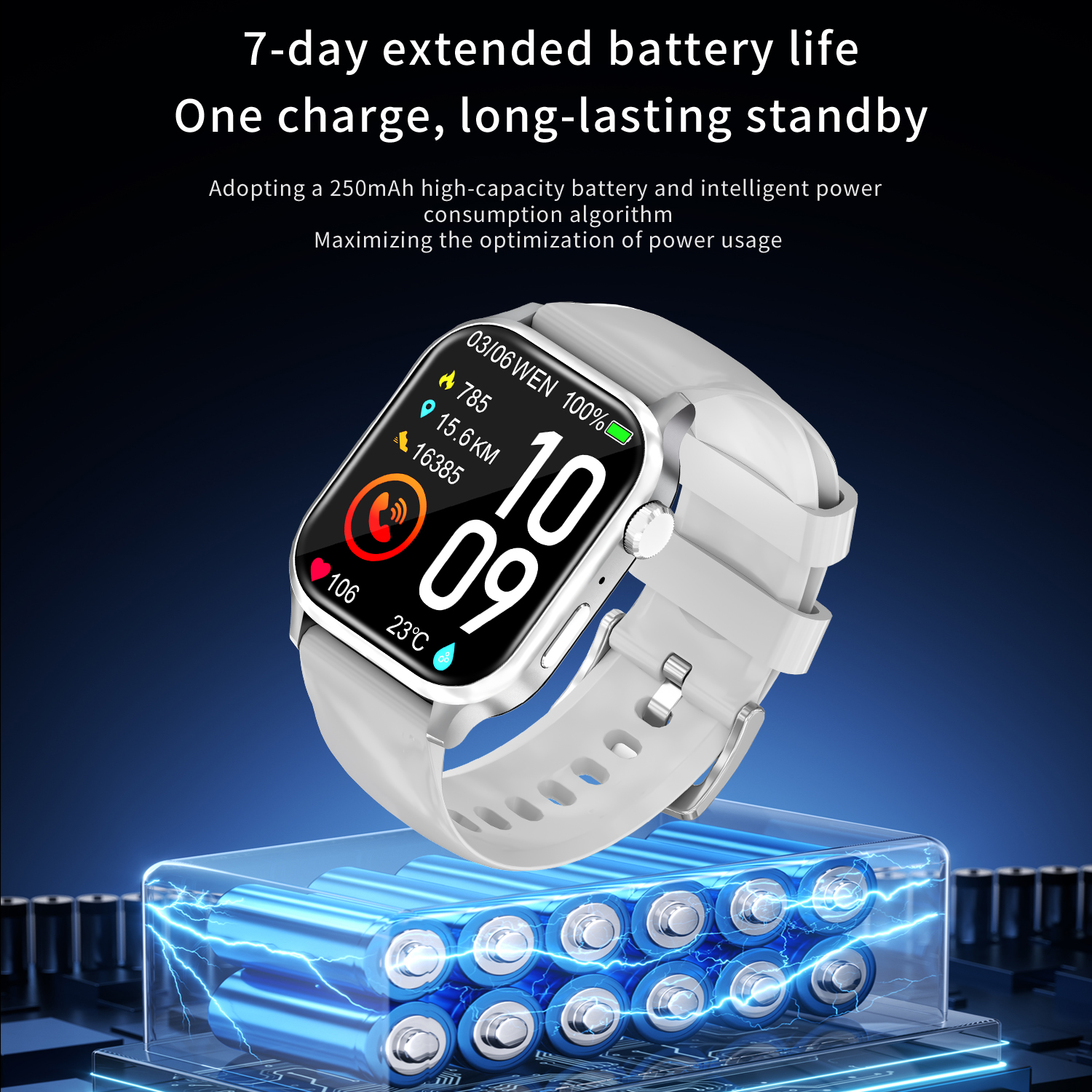 G93 New Smart Watch 1.85'' Square Screen Sports Waterproof BT Smartwatch 65 G93 New Smart Watch 1.85'' Square Screen Sports Waterproof BT Smartwatch