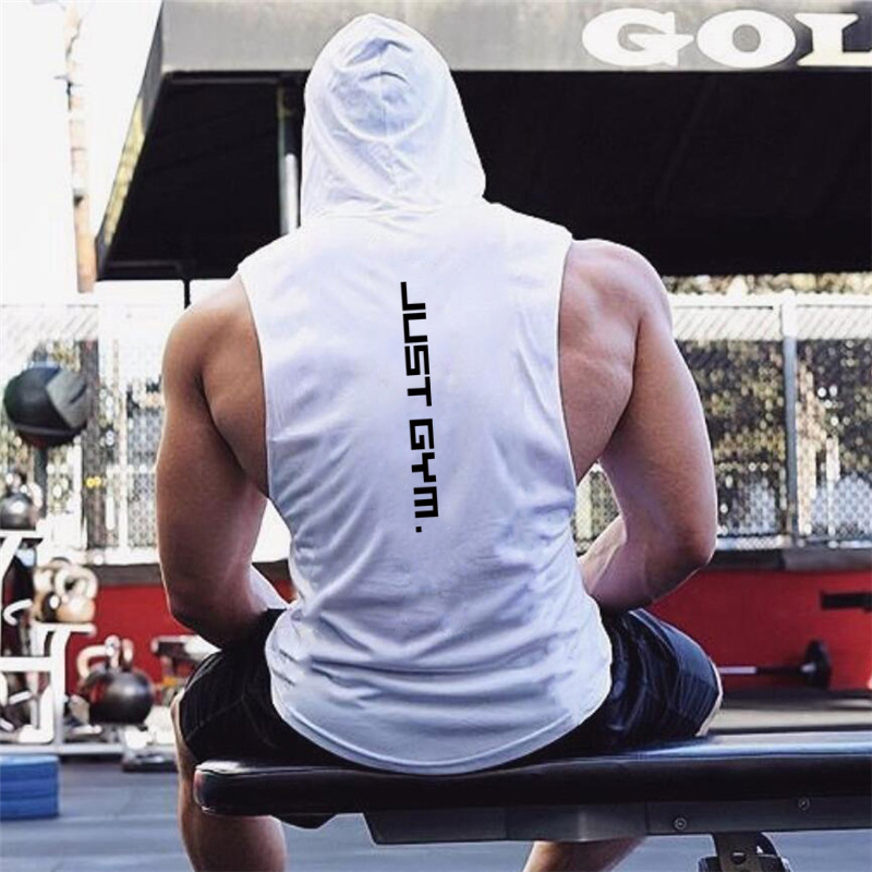 Fitness Vest Men Hooded Loose Clothes 25 Fitness Vest Men Hooded Loose Clothes